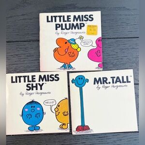 Set Of 3 Little Miss Books By Roger Hargreaves